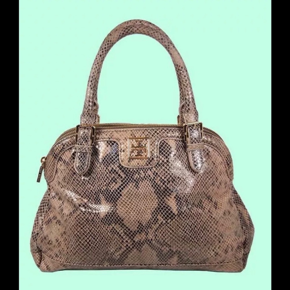 Tory Burch Catalina Python Handbag - image 1